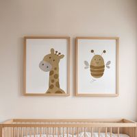 set de 2 cuadros 122 marco premium chapado en roble 30x40 cm