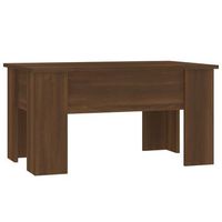 mesa de centro 79x49x41 cm madera - marron