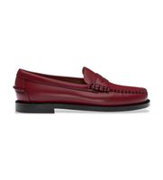 sebago para mujer 76112kw mocasines de piel clasicos dan granate 41 plano ninguno casual