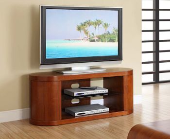 Corsair Walnut Oval TV Unit