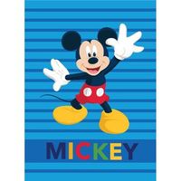 manta rachel mickey mouse para cama 90 o sofa de 160x220 cm color azul talla 160x220 cm