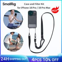 kit de funda y filtros smallrig para iphone 18 pro  18 pro max con filtro cpl correa para el hombro cordon funda de almacenamiento agarre y soporte en uno