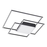 lampara de techo led de aluminio negro