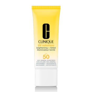 Clinique Bases Maquillaje UV Solution Brightening + Tinted Protector Solar Iluminador Con Color Spf 50/Pa+++