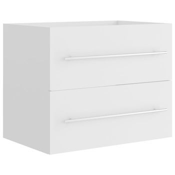 Mueble De Lavabo Madera De Ingeniería Blanco 60x38,5x48 Cm Vidaxl