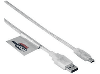 cable usb - hama 041533 20 a-mini b 18 metros gris