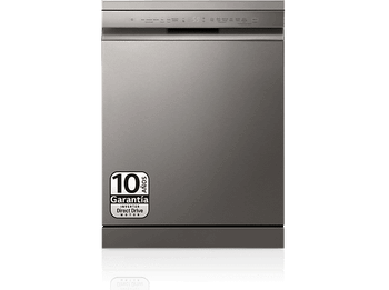 REACONDICIONADO Seminuevo Bueno Lavavajillas - LG DF355FP, 14 servicios, 9 programas, 60 cm, LED táctil, Tercera bandeja, QuadWash™, Acero inoxidable