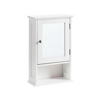 armario con espejo de pared para bano 34 x 53 cm almacenaje mdf estilo moderno blanco huila