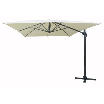 Parasol Colgante Aluminio Parasol Aluminio Lateral 3 X 3 Crudo/antracita