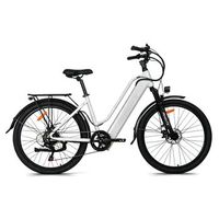 bicicleta electrica urbana hedatx tx2 768 wh 7 velocidades blanca