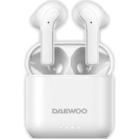 auriculares daewoo dw2021 inalambricos bluetooth 54 in-ear con estuche blanco