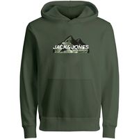 jack  jones jersey 12268041 jcomountain logo sweat hood sn mni cypress para nino