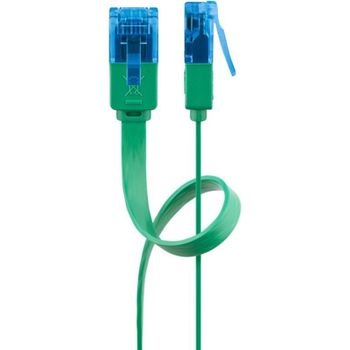 Cable de red Goobay 96308 Cat6a UTP 1 m verde