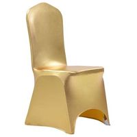 fundas de silla elasticas 6 unidades doradas vidaxl