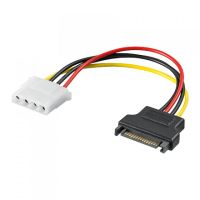 goobay cable de alimentacion interna sata macho a molex hembra 15cm negro