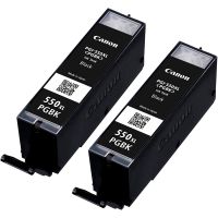 canon pgi-550pgbk xl pack de 2 cartuchos original negro