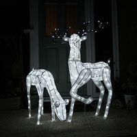 ilumina a los renos en el exterior figura navidena figura led decoracion de jardin ciervo