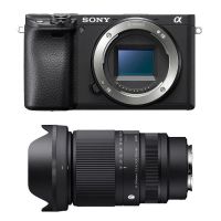 camara mirrorless sony alpha a6400 242mp 16-300mm f35-67 dc 4k uhd wifi