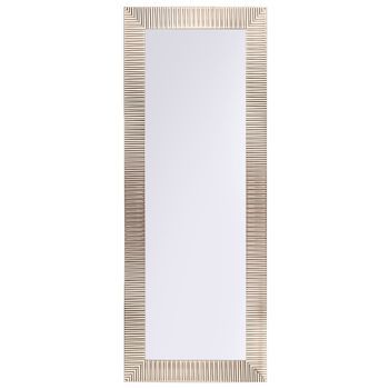 Espejo De Pared Dorado 50 X 130 Cm Marco Moderno Para Salón Pasillo Draveil