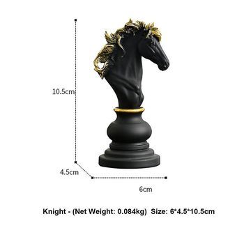 16cm King International Chess Figurines Retro Home Decorations Resin Chess Pieces Board Games Chess Tabletop Pendulum Ornaments