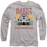 yellowstone camiseta manga larga happy holidays para mujer