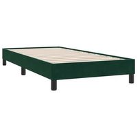 estructura de cama sin colchon terciopelo verde oscuro 90x220cm vidaxl
