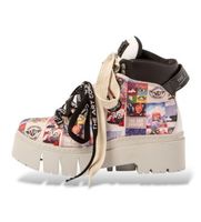 art para mujer 1176911fp0030mu botas de piel 1769 leeds multicolor 37 5 a 8cm cordones casual