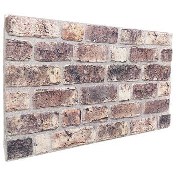 Paneles De Pared 10 Uds. 100 X 50 Cm Marrón Oscuro Espuma Eps Vidaxl