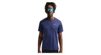 camiseta de manga corta nike miler azul para hombre