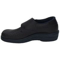 percla zapatos de trabajo zueco de piel velcro para mujer