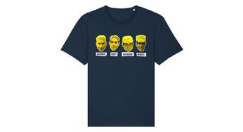 Camiseta azul  p iconos  p del tour de francia