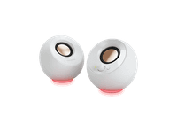 altavoces para pc - creative pebble se iluminacion rgb usb-c plug-and-play blanco