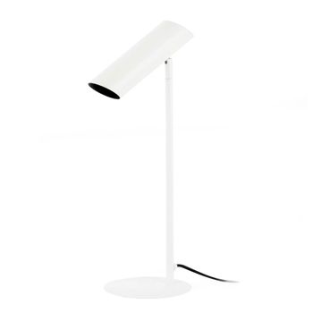 Lámpara de sobremesa acero blanco mate 22x5.6x46 cm