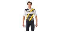 maillot de manga corta castelli hombre heritage negro blanco amarillo