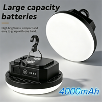 nueva lampara de camping recargable para exteriores 2026 luz de larga duracion para tiendas de campana lampara led 18650 con forma de platillo volador