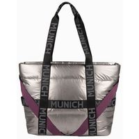 munich bolso 7113766m glossy shopper chrome para mujer