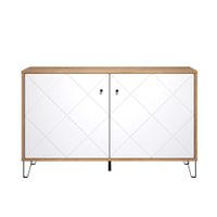 aparador 2 puertas decoracion roble artesanal l123 cm