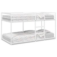 cama individual  cama para adulto  litera sin colchon acero blanco 75x190 cm