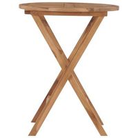 mesa de jardin  mesa de exterior plegable madera maciza de teca 60 cm