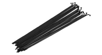 Juego de 32 radios acodados funn j bend de acero inoxidable 2 2x1 8x2 0 negro