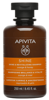 Apivita Champú Brillo y Vitalidad Naranja y Miel 250 ml