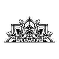decoracion pared de metal mandala-s-1 negro 118x15x59 cm
