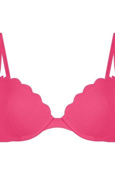 Hunkemöller Top de bikini con aros preformado Scallop Rosa