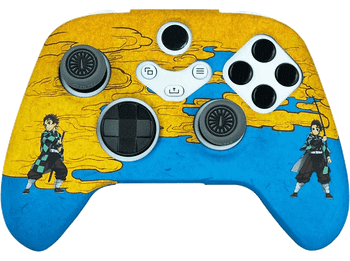 Funda + grips - FR-TEC Demon Slayer Combo Pack Tanjiro, Para mando Xbox Series X/S, Antideslizante, Multicolor