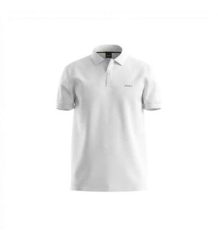 BOSS para hombre. 50555153 Polo Pio 2 blanco (M), Casual, Algodón, Manga corta
