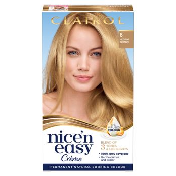 Clairol Nice'n Easy Creme Hair Dye 8 Medium Blonde