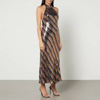 rixo pearl 2 sequined dress - uk 10