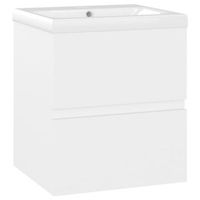 mueble con lavabo madera de ingenieria blanco