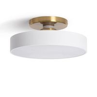 lampara de techo metal atenea blanco