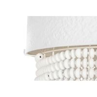 lampara techo hierro madera 51x60x69 blanco